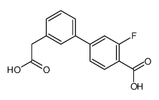 3-(4-Carboxy-3-fluorophenyl)phenylacetic acid structure