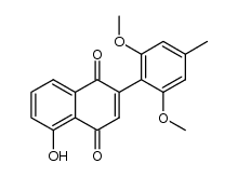 2-(2,6-Dimethoxy-4-methylphenyl)-5-hydroxy-1,4-naphthoquinone结构式
