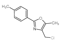 4-(氯甲基)-5-甲基-2-(对甲苯基)恶唑结构式