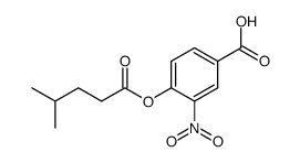 4-carboxy-2-nitrophenyl 4-methylpentanoate Structure