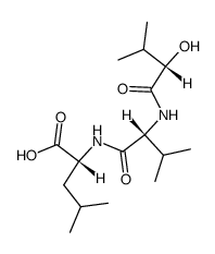 (L-2-Hydroxy-isovaleryl)-D-Val-D-Leu (Sporidesmolsaeure A)结构式