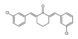 2,6-bis[(3-chlorophenyl)methylidene]cyclohexan-1-one Structure