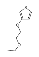 3-(2-ethoxyethoxy)thiophene结构式