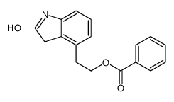 2-(2-oxo-1,3-dihydroindol-4-yl)ethyl benzoate Structure