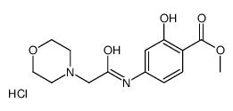 methyl 2-hydroxy-4-[(2-morpholin-4-ylacetyl)amino]benzoate,hydrochloride结构式