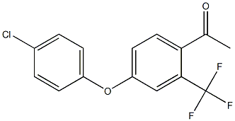 1-[4-(4-Chloro-phenoxy)-2-trifluoromethyl-phenyl]ethanone结构式