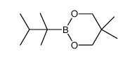 2-thexyl-5,5-dimethyl-1,3,2-dioxaborinane Structure