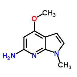 4-Methoxy-1-methyl-1H-pyrrolo[2,3-b]pyridin-6-amine结构式