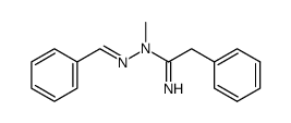 N'-benzylidene-N-methyl-2-phenylacetimidohydrazide Structure