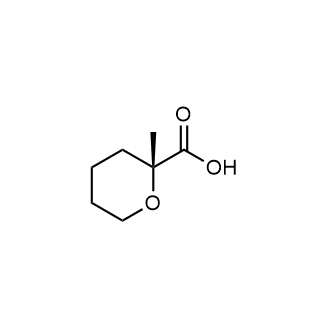(R)-2-Methyltetrahydro-2H-pyran-2-carboxylic acid Structure