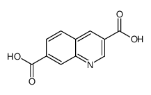 3,7-Quinolinedicarboxylicacid(9CI) structure