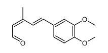 5-(3,4-dimethoxyphenyl)-3-methylpenta-2,4-dienal结构式