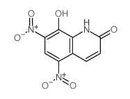 2(1H)-Quinolinone,8-hydroxy-5,7-dinitro- structure