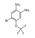 4-BROMO-5-(TRIFLUOROMETHOXY)-1,2-PHENYLENEDIAMINE structure