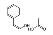 acetic acid,2-phenylethenol结构式