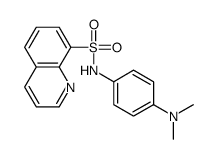 N-[4-(dimethylamino)phenyl]quinoline-8-sulfonamide结构式