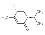2-Cyclohexen-1-one,4-hydroxy-3-methyl-6-(1-methylethyl)-,(4R,6R)-(9CI)结构式