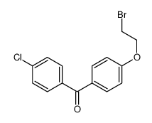 [4-(2-bromoethoxy)phenyl]-(4-chlorophenyl)methanone结构式