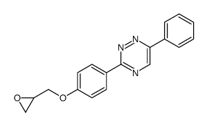 3-[4-(oxiran-2-ylmethoxy)phenyl]-6-phenyl-1,2,4-triazine结构式