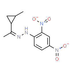 1-[1-[2-(2,4-Dinitrophenyl)hydrazono]ethyl]-2-methylcyclopropane结构式