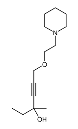 3-methyl-6-(2-piperidin-1-ylethoxy)hex-4-yn-3-ol结构式