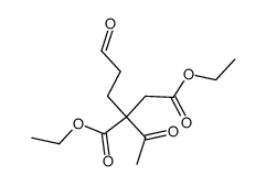 diethyl 2-acetyl-2-(2-formylethyl)succinate结构式