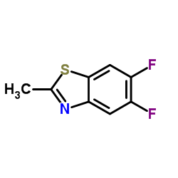 Benzothiazole, 5,6-difluoro-2-methyl- (9CI) structure