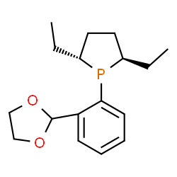 (2R,5R)-1-(2-(1,3-dioxolan-2-yl)phenyl)-2,5-diethylphospholane Structure