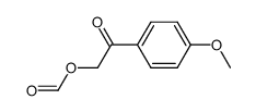 2-(4-methoxyphenyl)-2-oxoethyl formate结构式