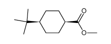 4α-tert-Butylcyclohexane-1α-carboxylic acid methyl ester结构式