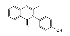 1-(2-methyl-4-oxo-4H-quinazolin-3-yl)-4-hydroxybenzene Structure