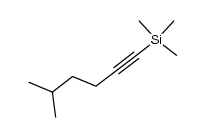 1-trimethylsilyl-5-methyl-1-hexyne结构式
