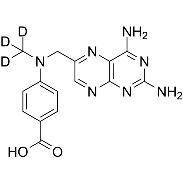 Methotrexate metabolite-d3结构式