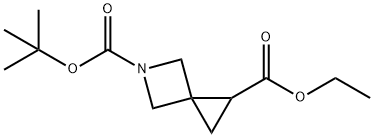 5-TERT-BUTYL 1-ETHYL 5-AZASPIRO[2.3]HEXANE-1,5-DICARBOXYLATE结构式