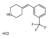 4-[[3-(trifluoromethyl)phenyl]methylidene]piperidine,hydrochloride Structure