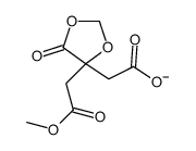 2-[4-(2-methoxy-2-oxoethyl)-5-oxo-1,3-dioxolan-4-yl]acetate Structure
