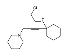 N-(2-chloroethyl)-1-(3-piperidin-1-ylprop-1-ynyl)cyclohexan-1-amine Structure