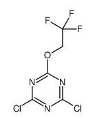 2,4-dichloro-6-(2,2,2-trifluoroethoxy)-1,3,5-triazine Structure