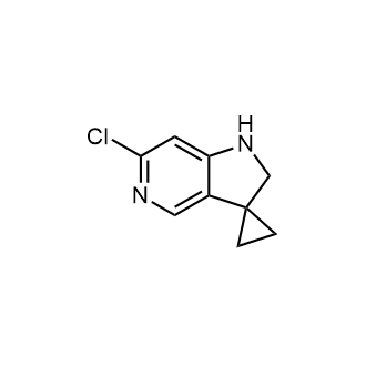 6'-氯-1',2'-二氢螺环螺[环丙烷-1,3'-吡咯并[3,2-c]吡啶]结构式