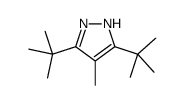 3,5-ditert-butyl-4-methyl-1H-pyrazole Structure