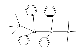 1,1,1,4,4,4-Hexamethyl-2,2,3,3-tetraphenyl-tetrasilan结构式