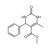 6-methyl-2-oxo-4-phenyl-1,2,3,4-tetrahydro-pyrimidine-5-carboxylic acid methyl ester Structure