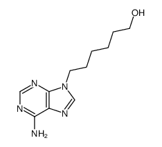 6-(6-amino-purin-9-yl)-hexan-1-ol结构式