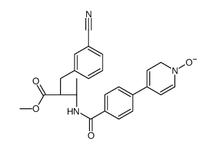 methyl (2R,3R)-2-[(3-cyanophenyl)methyl]-3-[[4-(1-oxido-2H-pyridin-4-yl)benzoyl]amino]butanoate结构式