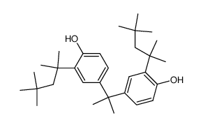 4,4'-Isopropylidenebis[2-(1,1,3,3-tetramethylbutyl)phenol] Structure
