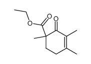 ethyl 1,3,4-trimethyl-2-oxocyclohex-3-ene-1-carboxylate结构式