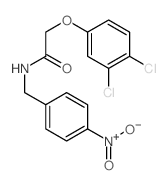 Acetamide,2-(3,4-dichlorophenoxy)-N-[(4-nitrophenyl)methyl]-结构式