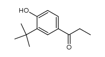 3-tert-butyl-4-hydroxy-propiophenone结构式