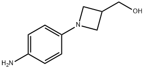 (1-(4-aminophenyl)azetidin-3-yl)methanol structure