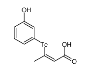 3-(3-hydroxyphenyl)tellanylbut-2-enoic acid Structure